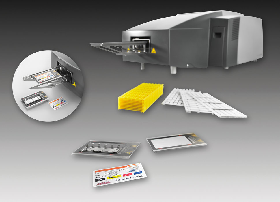 MetalliCard de Weidmüller: etiquetas metálicas de aluminio o acero inoxidable para señalización de equipamiento eléctrico y cables